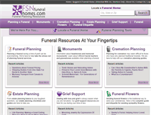 Tablet Screenshot of fsnfuneralhomes.com
